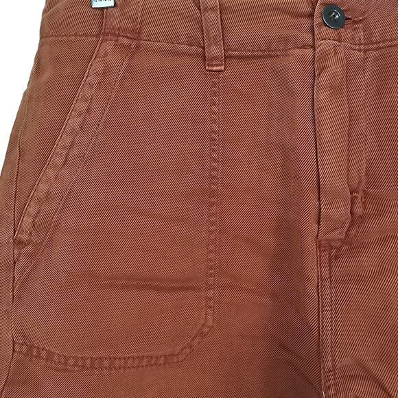 Bella Dahl Womans size 29/10 Sedona Cuffed Utility Shorts Linen Blend Denim NEW - Picture 2 of 7